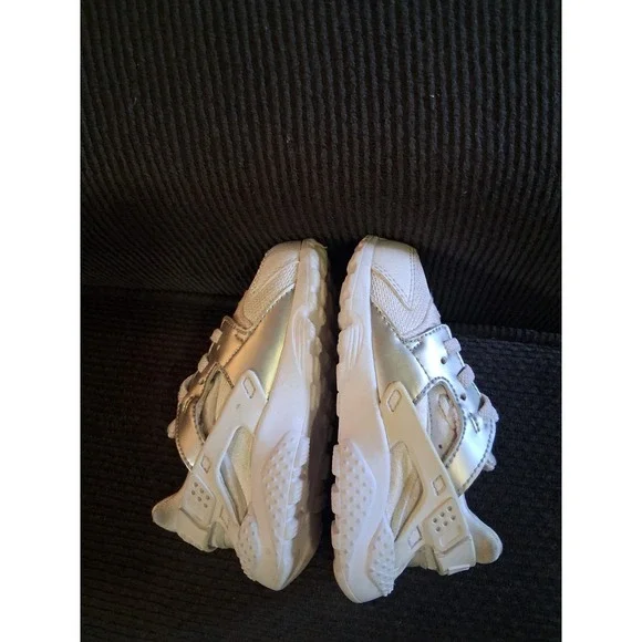 Nike Air Huarache Run TD White Toddler Shoes Size 7C 704950-110 Sneakers Baby - Picture 6 of 8